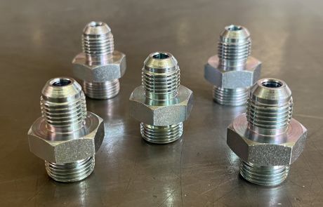 ชุบซิงค์รุ้ง Cr3+ งานข้อต่อ ( อะไหล่อุปกรณ์ต่อพ่วง ) 2