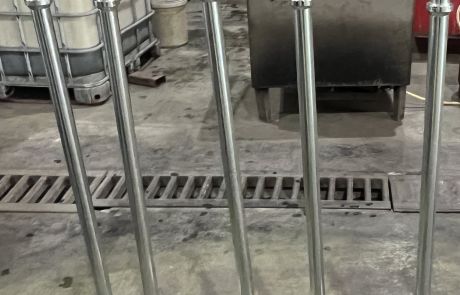 ชุบซิงค์รุ้ง Cr3+ งานขาตั้งชุดโครงพาน